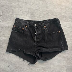 Levi's Black Jean Shorts for Women